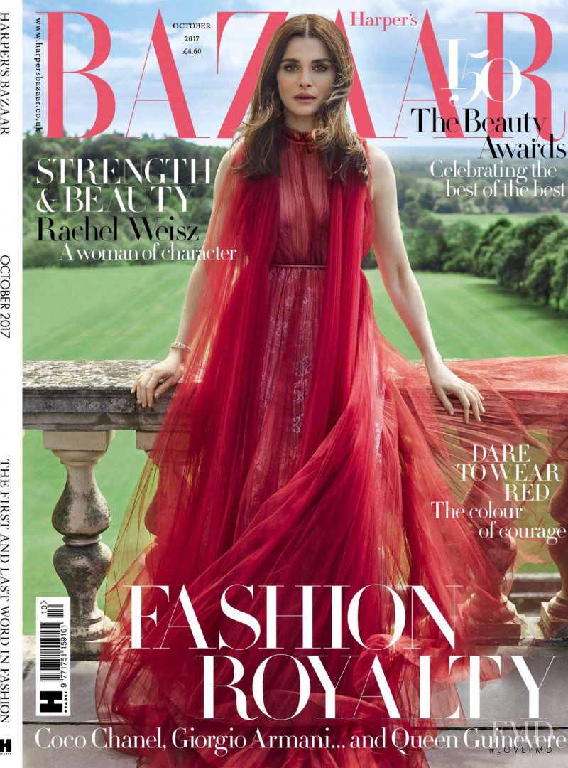 Rachel Weisz featured on the Harper\'s Bazaar UK cover from October 2017