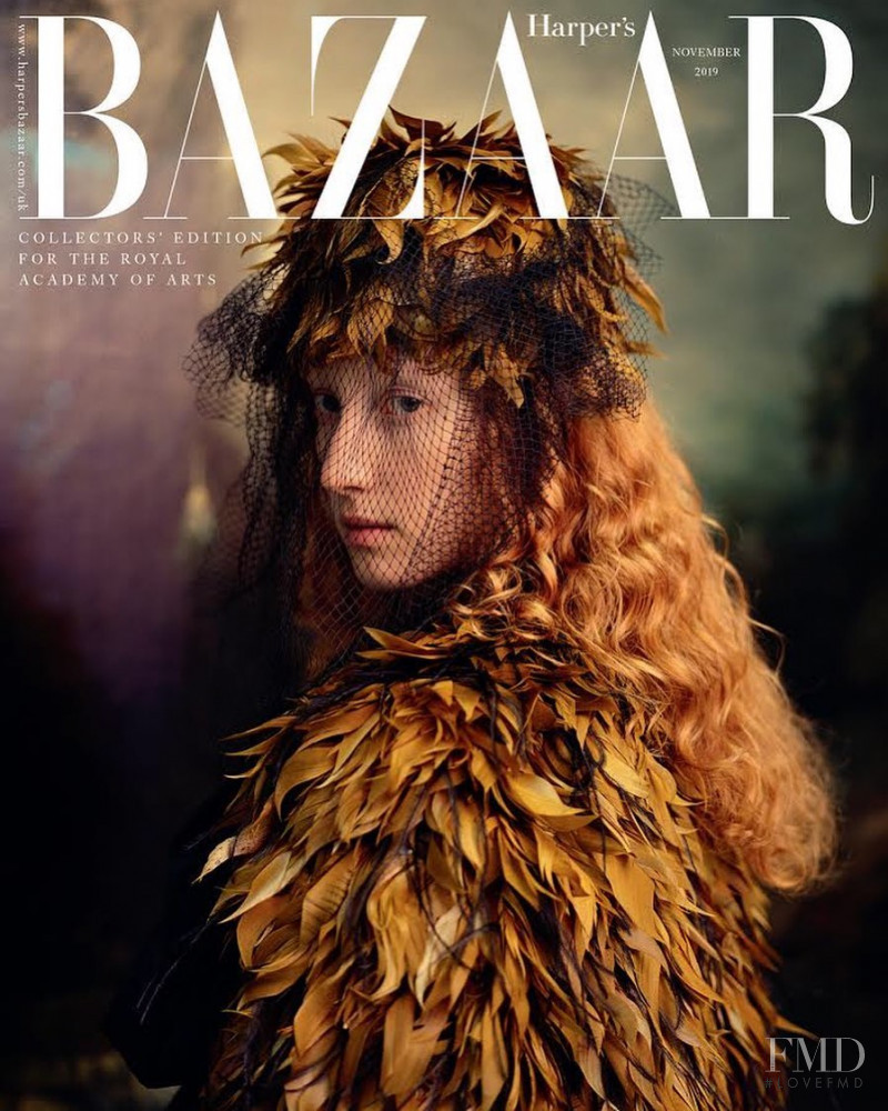 Lorna Foran featured on the Harper\'s Bazaar UK cover from November 2019