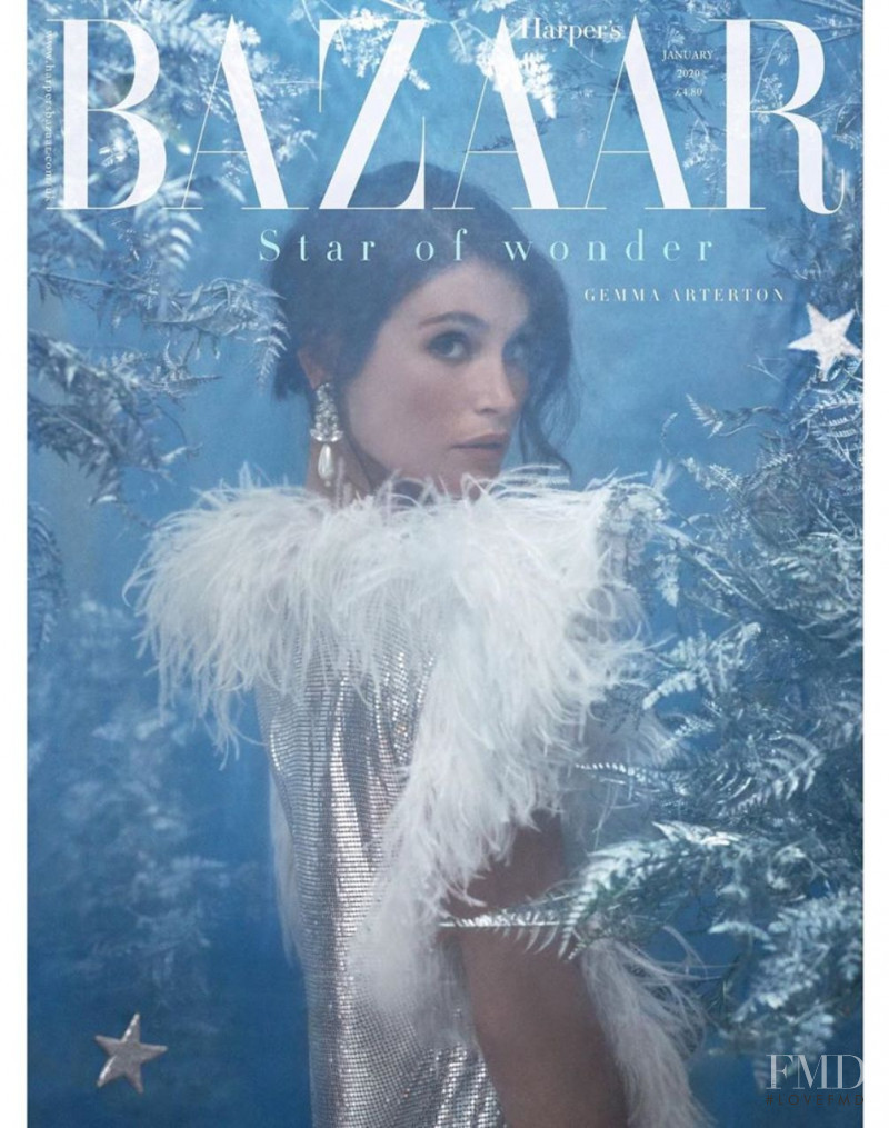 Gemma Arterton  featured on the Harper\'s Bazaar UK cover from January 2020