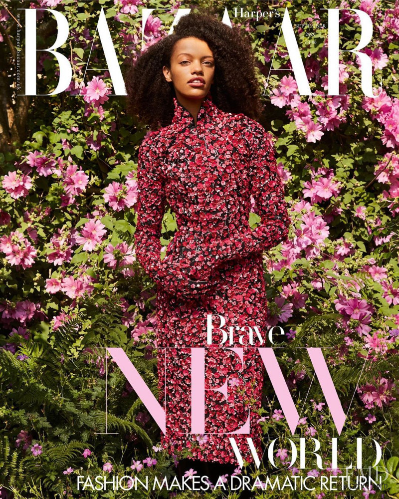 Kukua Williams featured on the Harper\'s Bazaar UK cover from September 2020