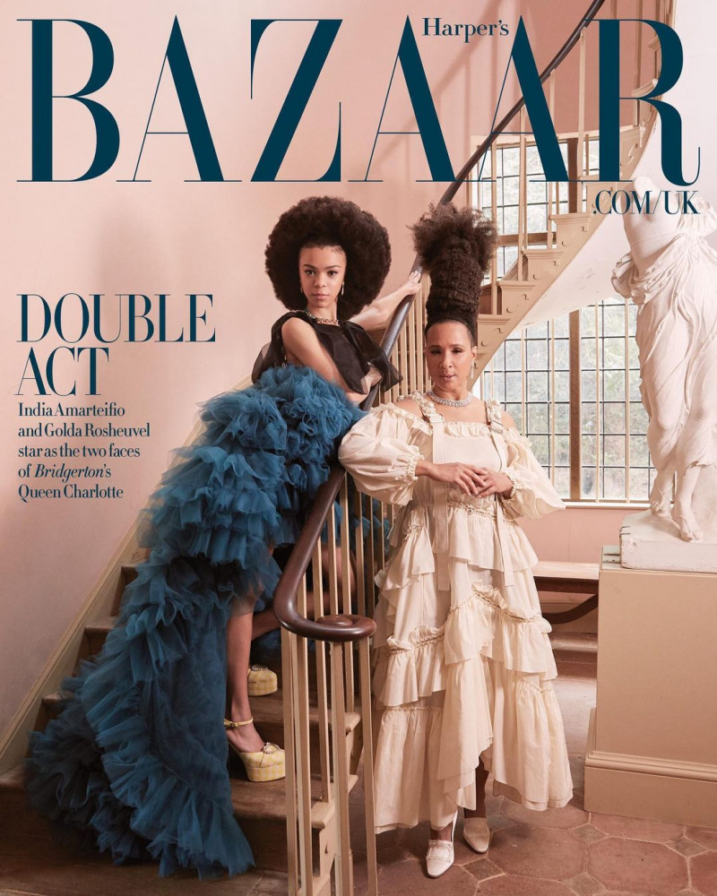 India Amarteifio  featured on the Harper\'s Bazaar UK cover from June 2023