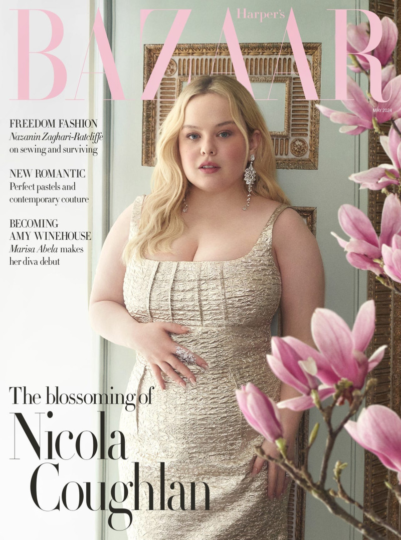 Nicola Coughlan featured on the Harper\'s Bazaar UK cover from May 2024