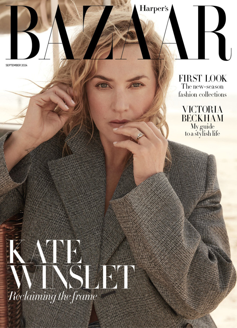 Kate Winslet featured on the Harper\'s Bazaar UK cover from September 2024