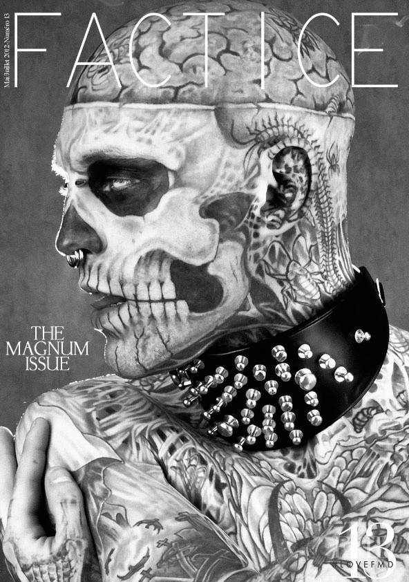Rick Genest Rico featured on the Factice cover from May 2012