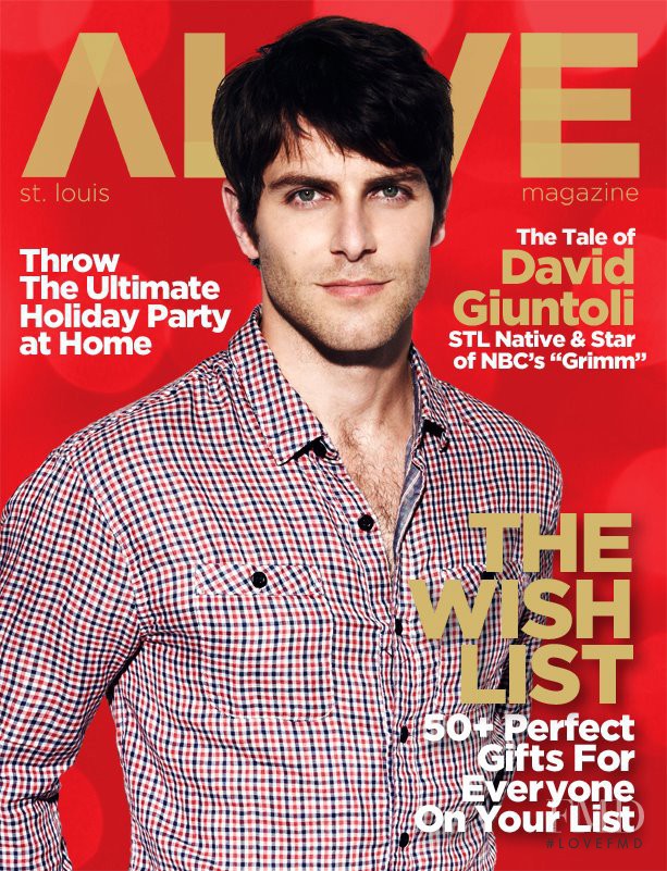 David Giuntoli featured on the Alive cover from December 2011