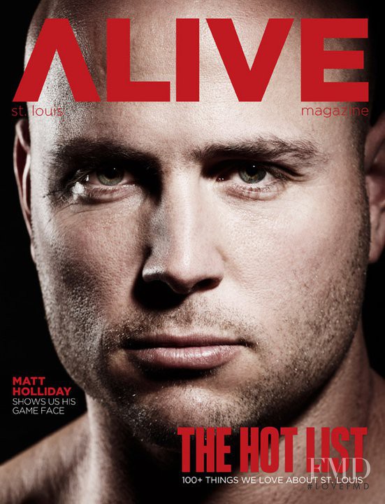 Matt Holliday featured on the Alive cover from June 2011