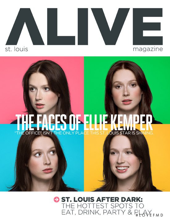 Ellie Kemper featured on the Alive cover from May 2011