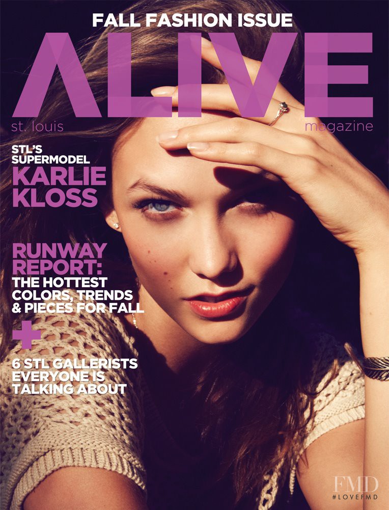 Karlie Kloss featured on the Alive cover from September 2011