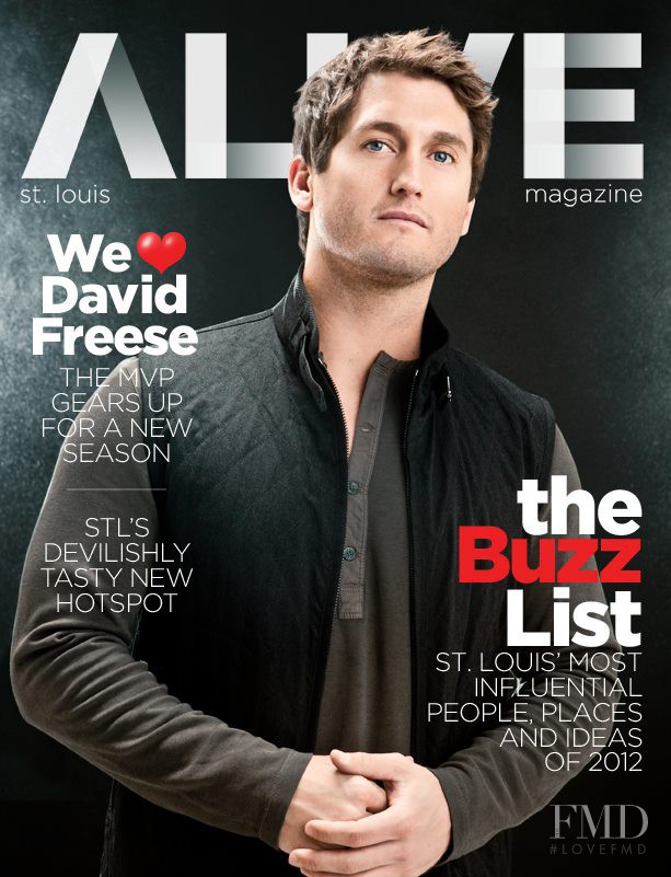 David Freese featured on the Alive cover from February 2012