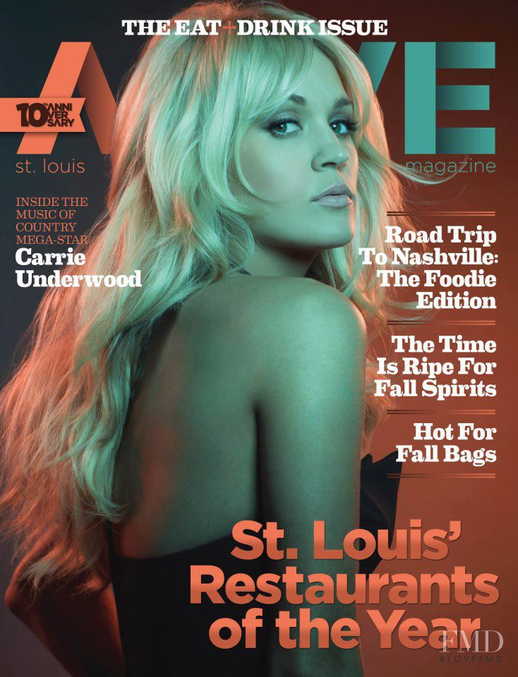 Carrie Underwood featured on the Alive cover from October 2012