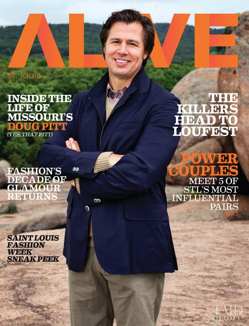 Doug Pitt featured on the Alive cover from August 2013