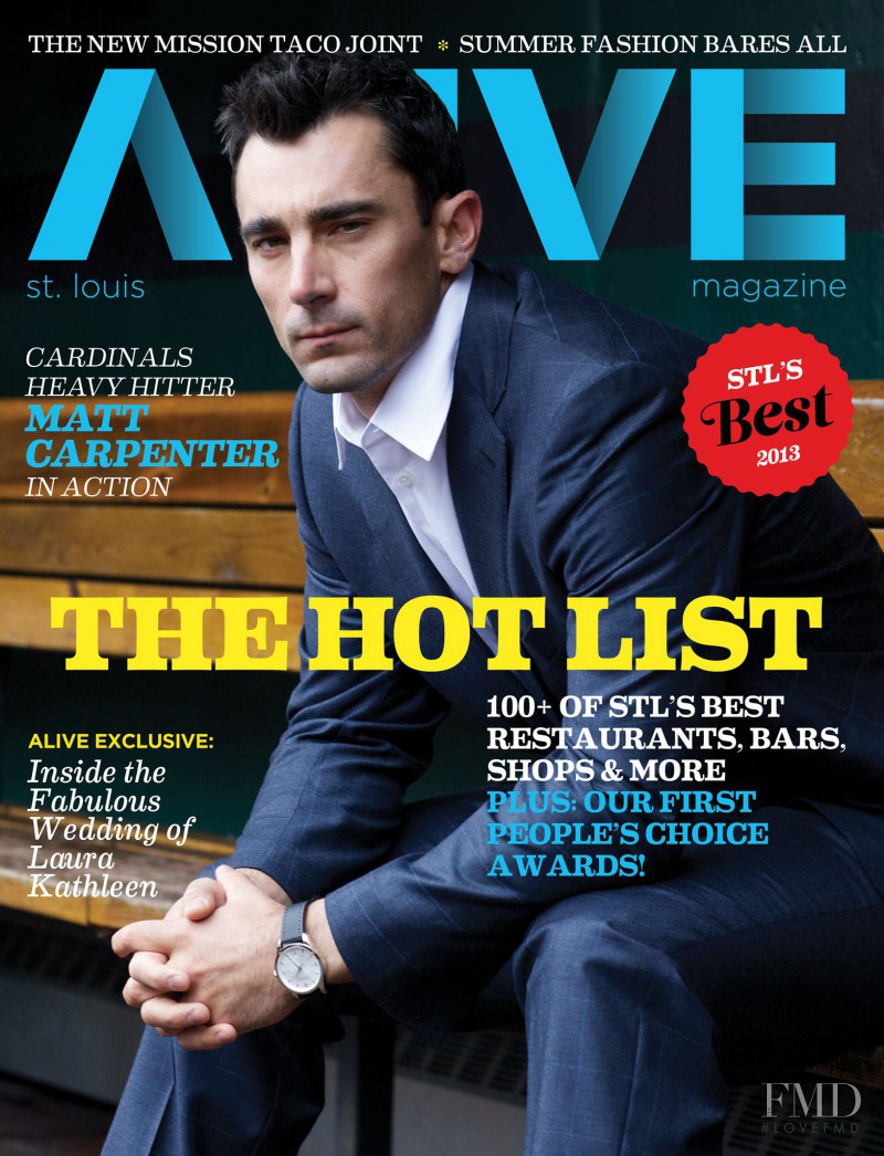Matt Carpenter featured on the Alive cover from June 2013