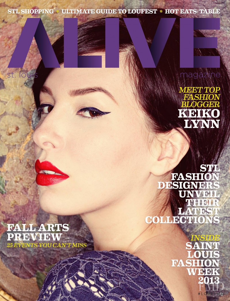 Keiko Lynn featured on the Alive cover from September 2013