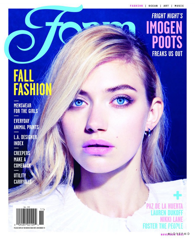 Imogen Poots featured on the Foam cover from October 2011