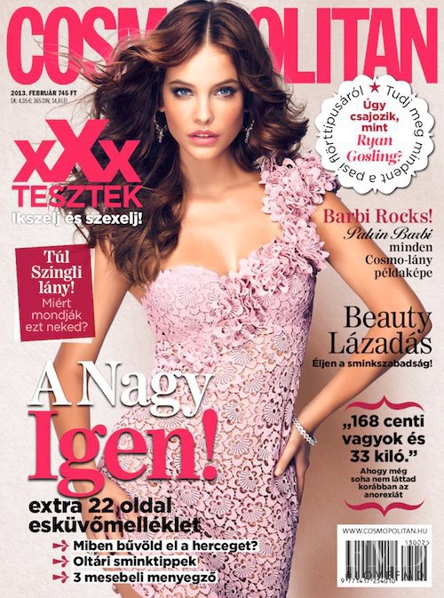 Barbara Palvin featured on the Cosmopolitan Hungary cover from February 2013