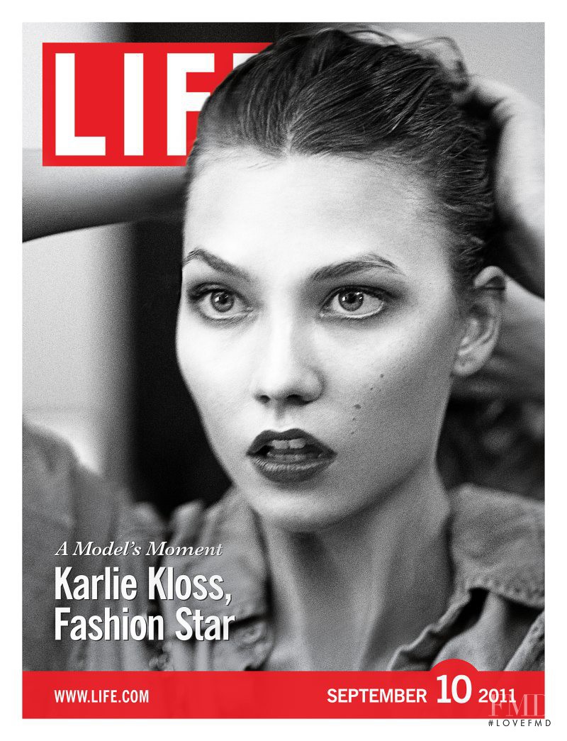 Karlie Kloss featured on the LIFE cover from September 2011