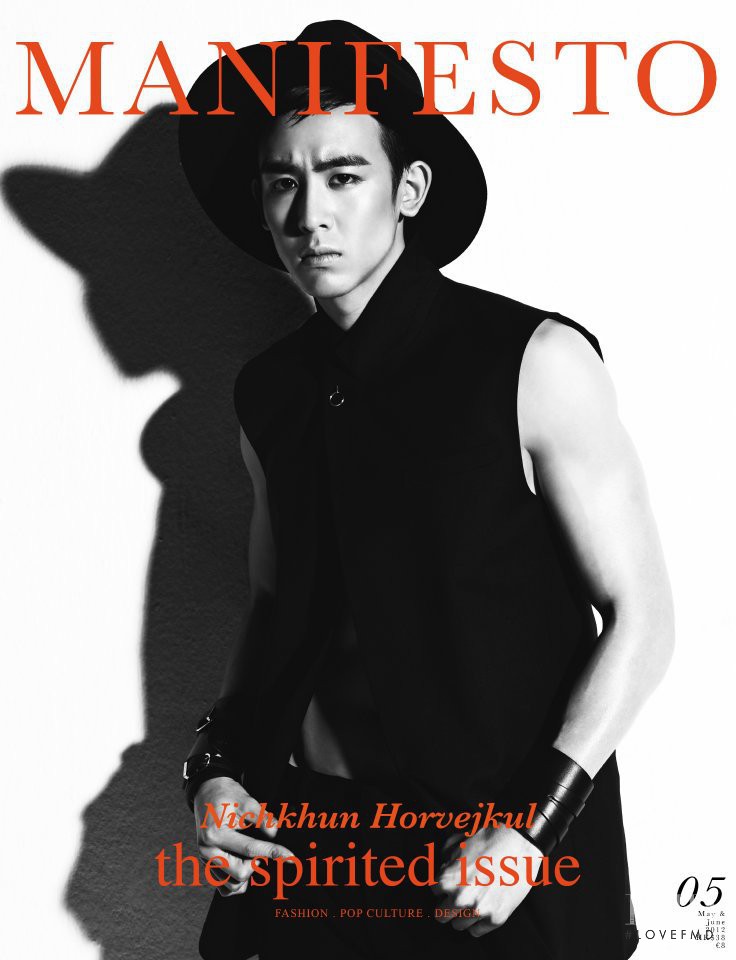 Nichkhun Horvejkul featured on the Manifesto Asia cover from May 2012