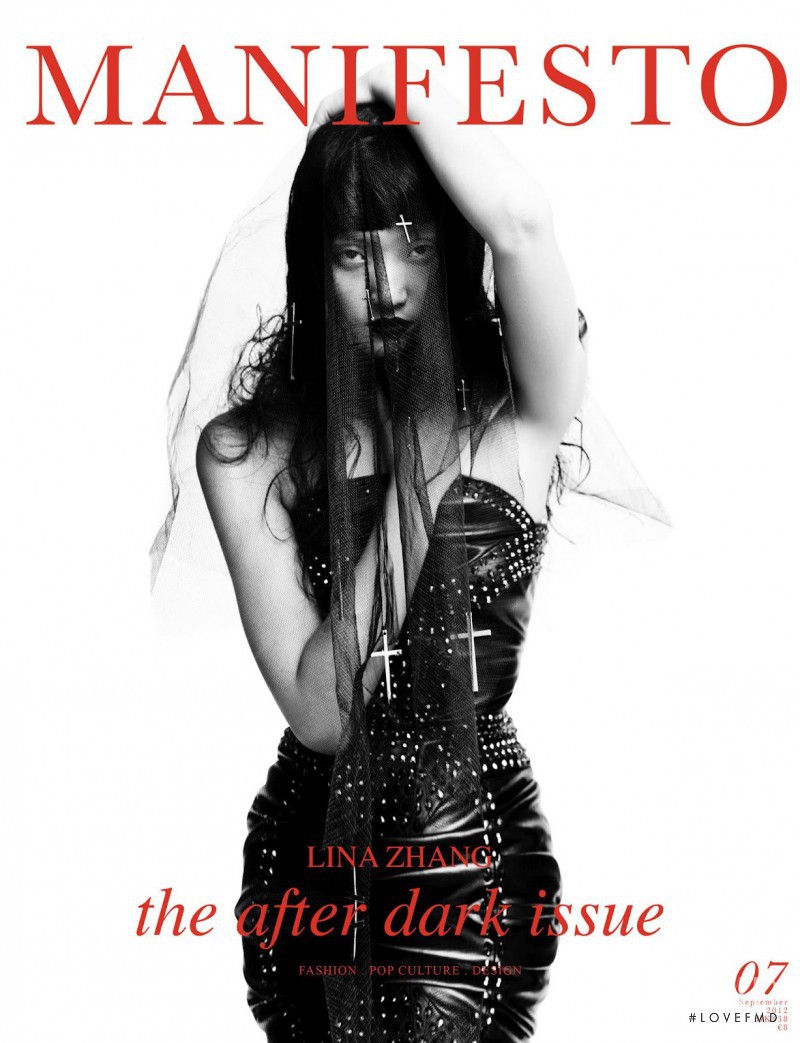 Lina Zhang featured on the Manifesto Asia cover from September 2012
