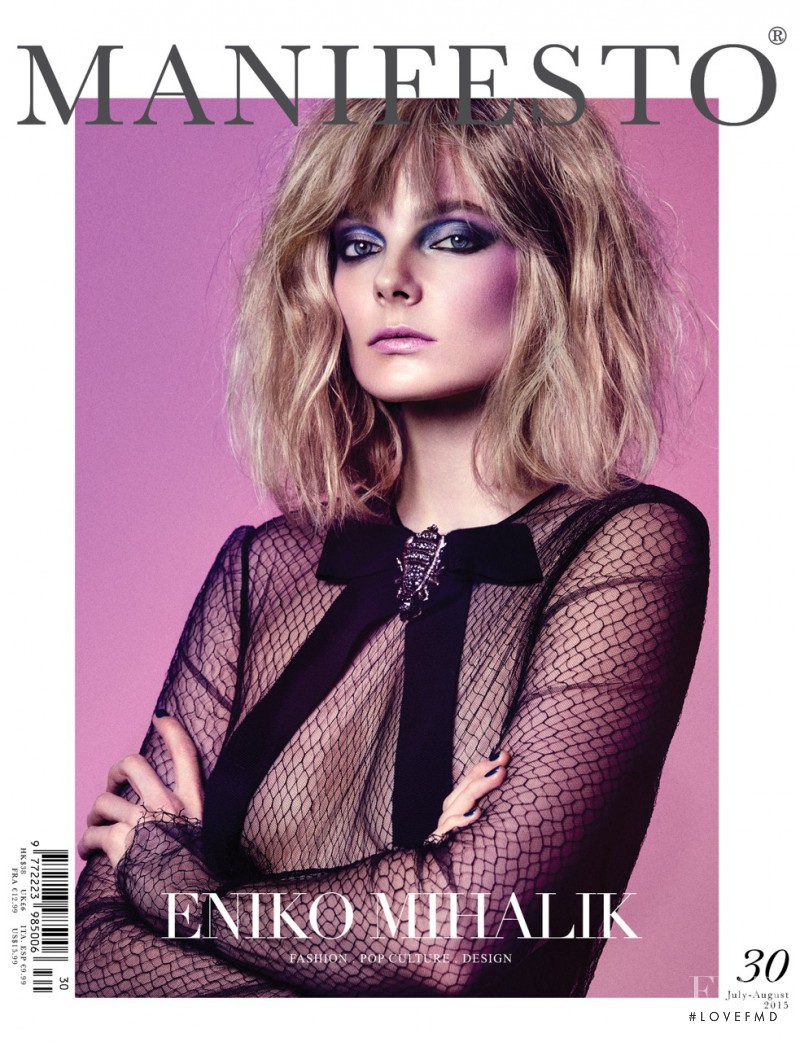 Eniko Mihalik featured on the Manifesto Asia cover from July 2015