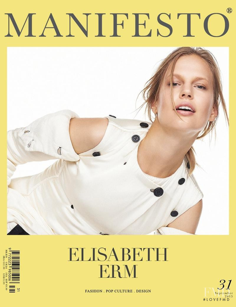 Elisabeth Erm featured on the Manifesto Asia cover from September 2015