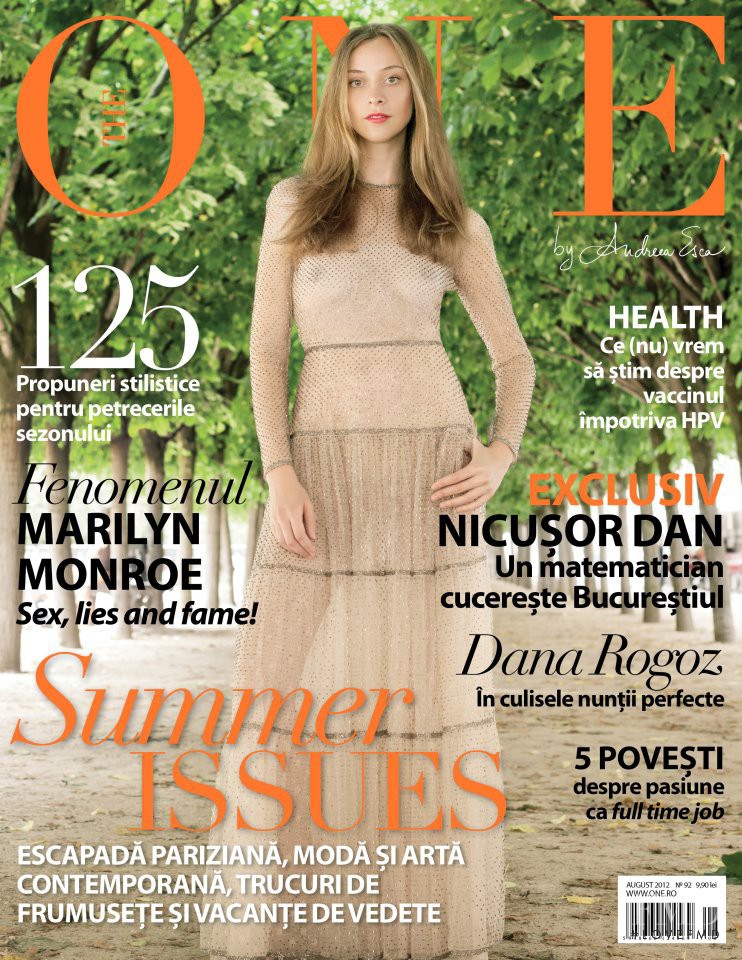 Silvia Popescu featured on the The One cover from August 2012