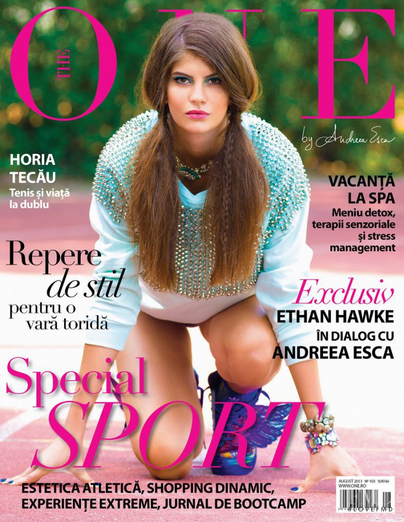 Laura Giurcanu featured on the The One cover from August 2013