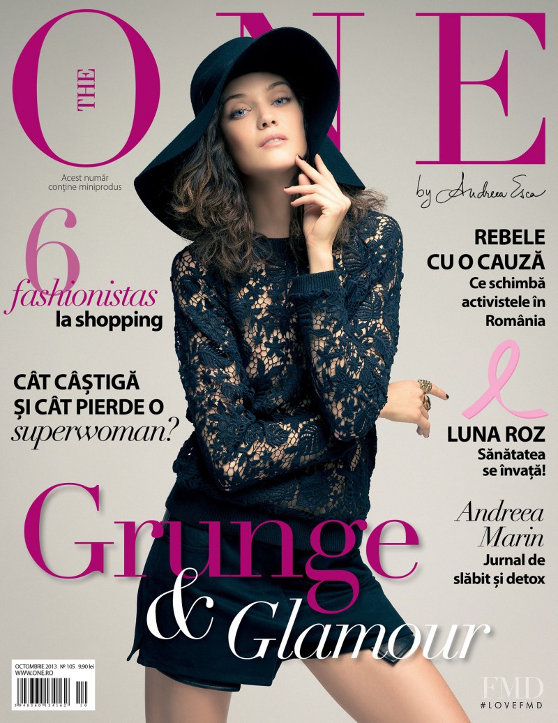 Diana Moldovan featured on the The One cover from October 2013