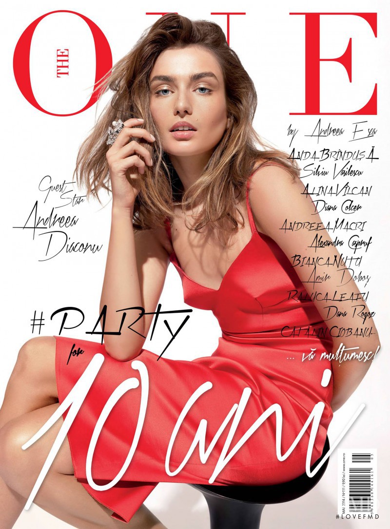 Andreea Diaconu featured on the The One cover from May 2014