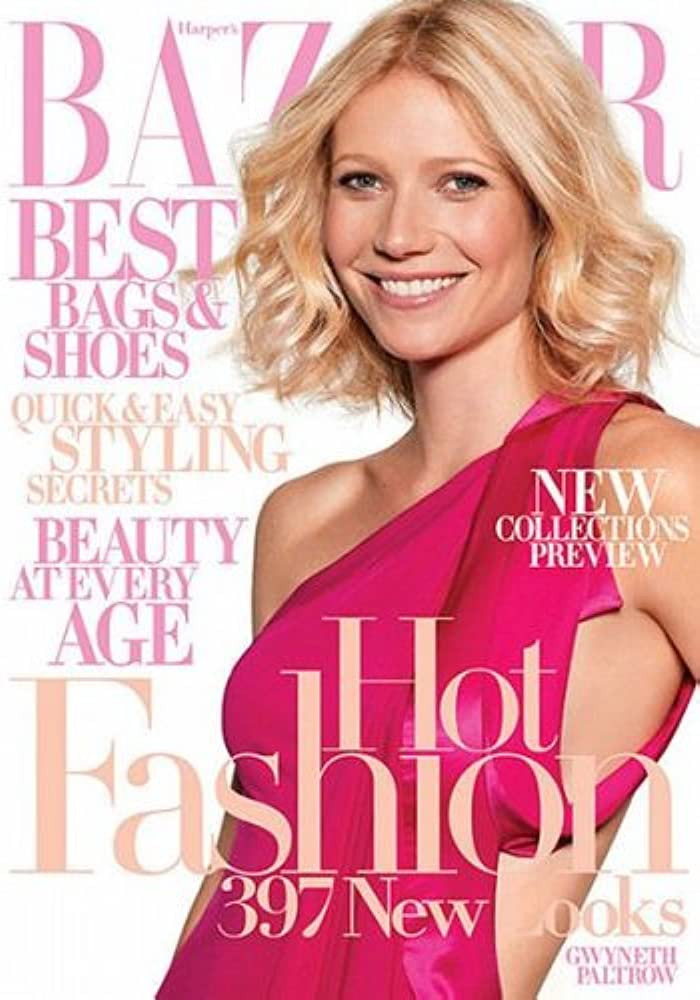 Gwyneth Paltrow featured on the Harper\'s Bazaar USA cover from July 2008