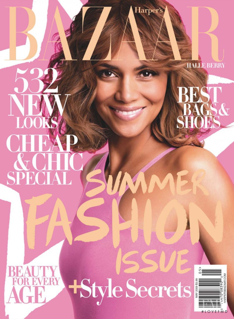 Halle Berry featured on the Harper\'s Bazaar USA cover from May 2009