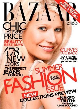 Gwyneth Paltrow featured on the Harper\'s Bazaar USA cover from May 2010