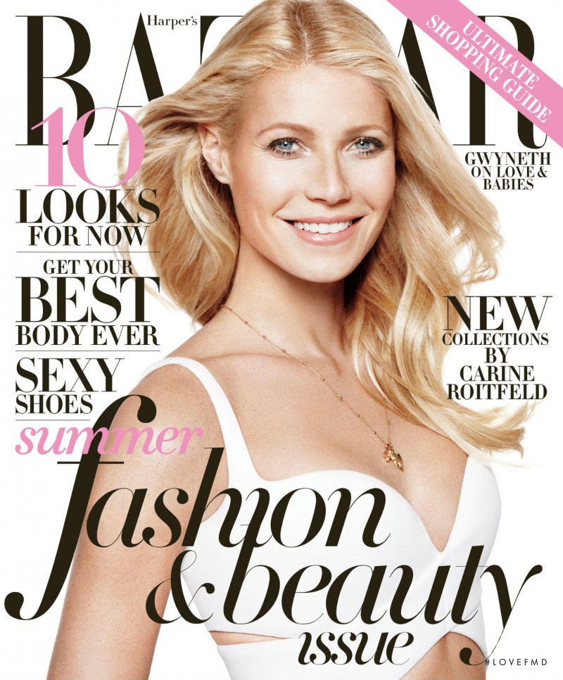 Gwyneth Paltrow featured on the Harper\'s Bazaar USA cover from May 2013