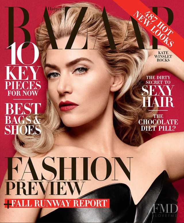 Kate Winslet
 featured on the Harper\'s Bazaar USA cover from June 2014
