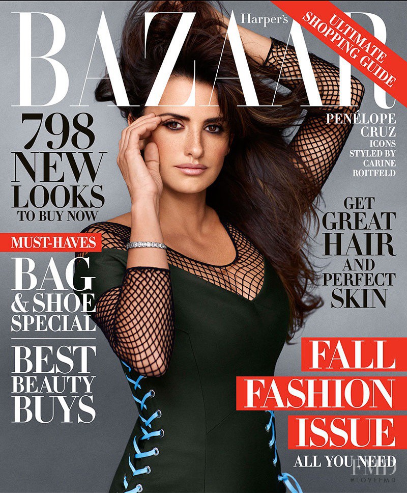  featured on the Harper\'s Bazaar USA cover from September 2014