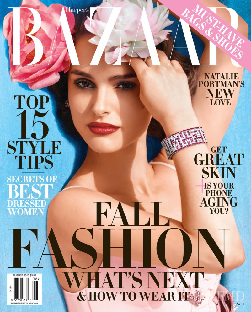  featured on the Harper\'s Bazaar USA cover from August 2015