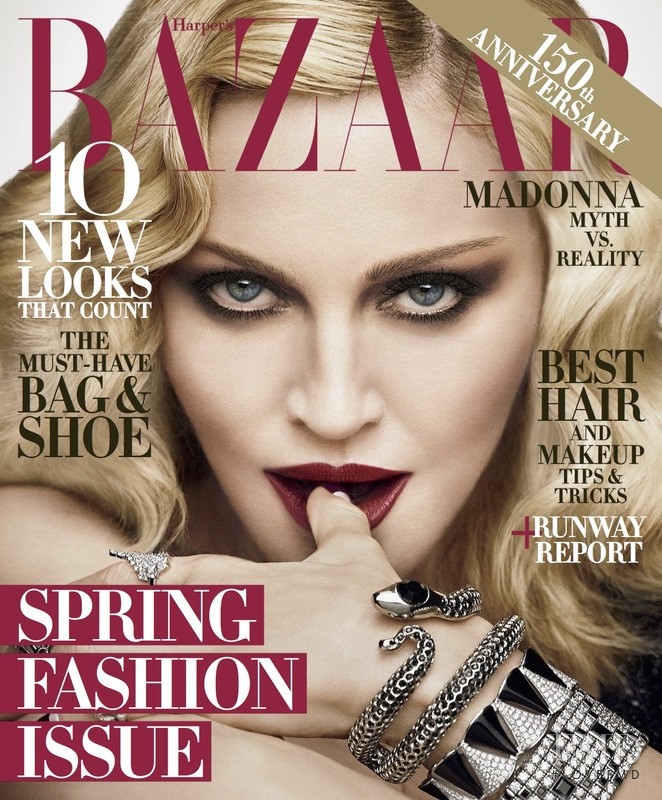 Madonna featured on the Harper\'s Bazaar USA cover from February 2017