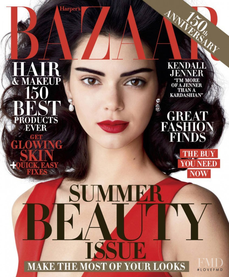 Kendall Jenner featured on the Harper\'s Bazaar USA cover from May 2017