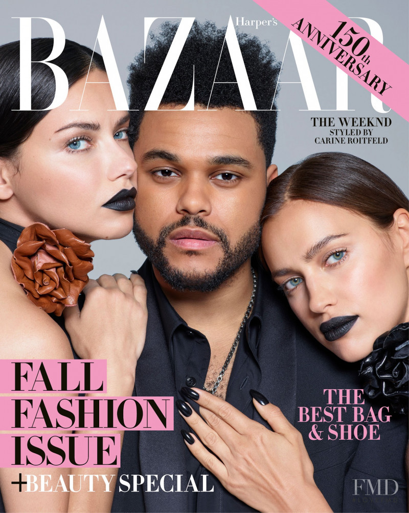 Adriana Lima, Irina Shayk featured on the Harper\'s Bazaar USA cover from September 2017