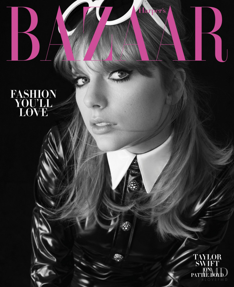 Taylor Swift featured on the Harper\'s Bazaar USA cover from August 2018