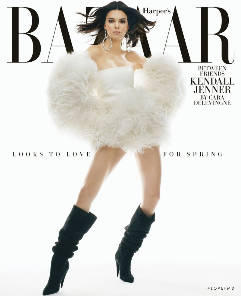 Kendall Jenner featured on the Harper\'s Bazaar USA cover from February 2018