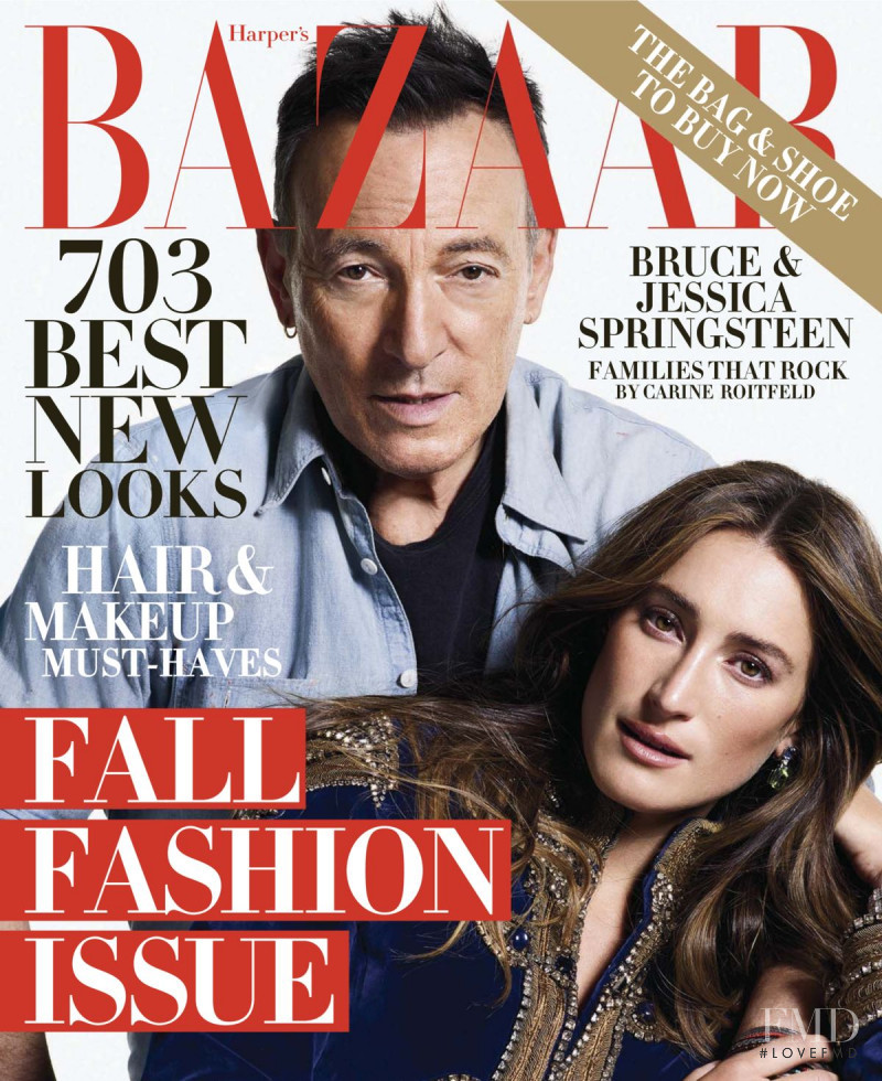 Bruce Springsteen featured on the Harper\'s Bazaar USA cover from September 2018