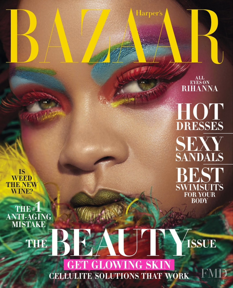 Rihanna featured on the Harper\'s Bazaar USA cover from May 2019