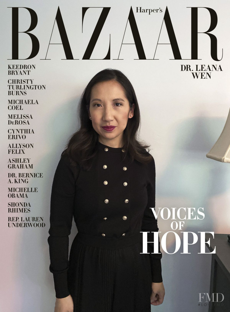 Dr. Leana Wen featured on the Harper\'s Bazaar USA cover from July 2020