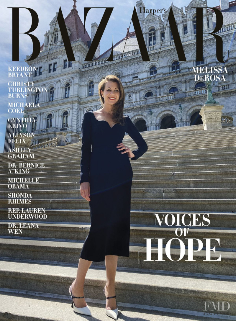 Melissa DeRosa featured on the Harper\'s Bazaar USA cover from July 2020