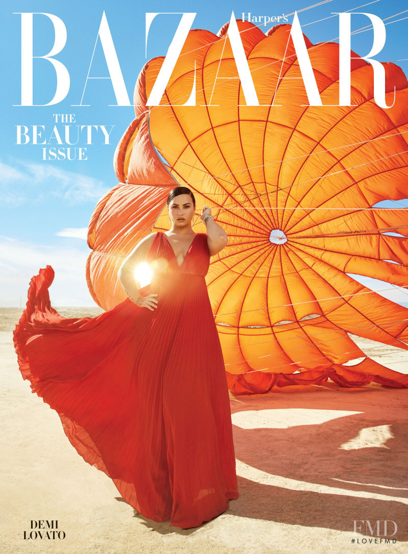 Demi Lovato featured on the Harper\'s Bazaar USA cover from May 2020