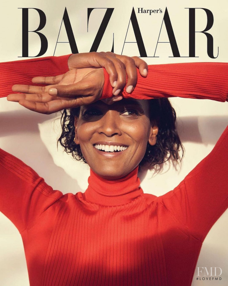 Liya Kebede featured on the Harper\'s Bazaar USA cover from November 2020