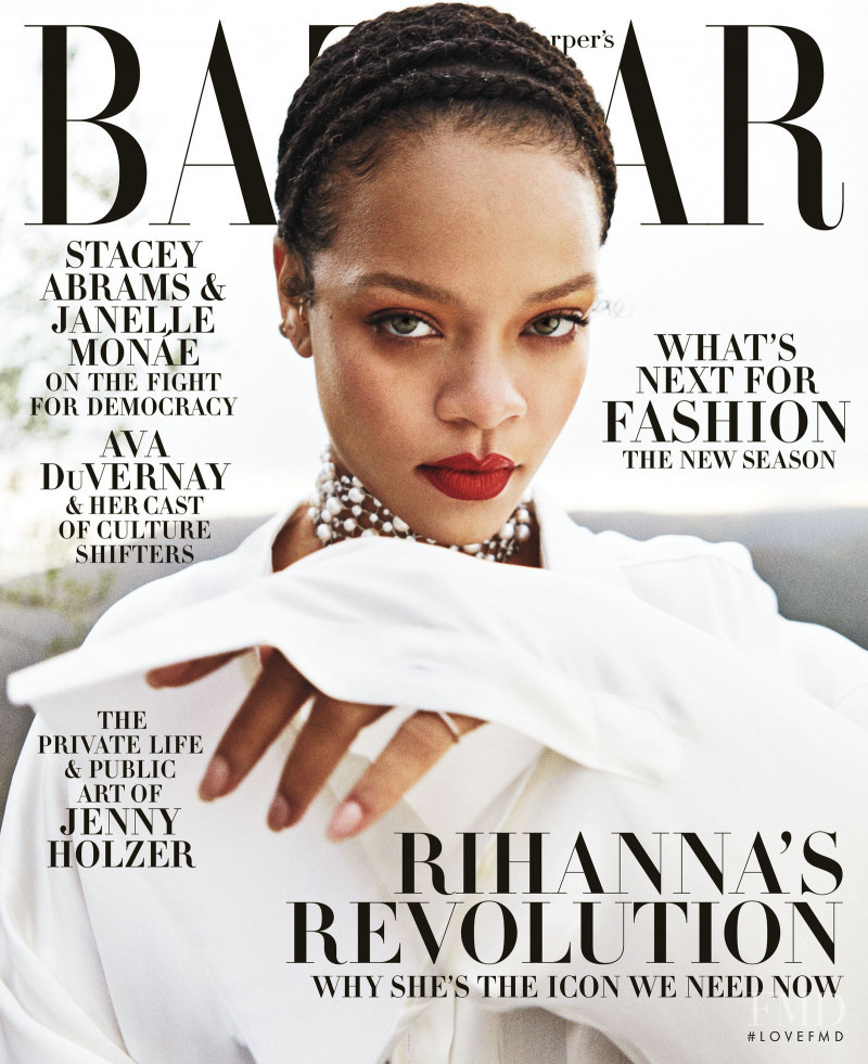 Rihanna featured on the Harper\'s Bazaar USA cover from September 2020