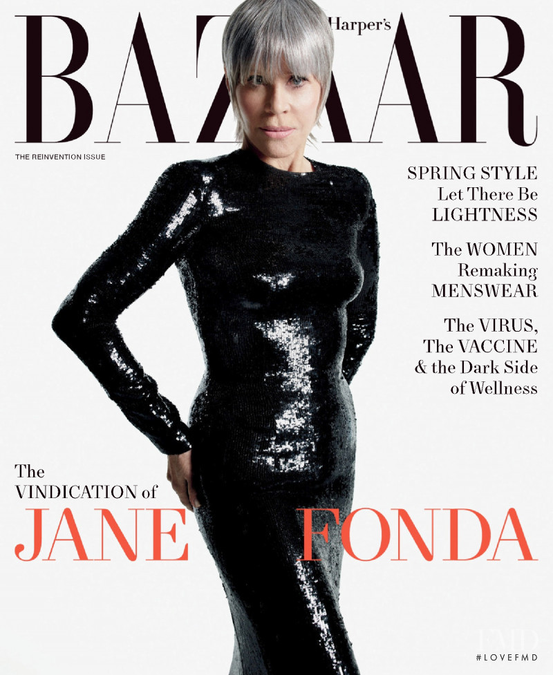  featured on the Harper\'s Bazaar USA cover from April 2021