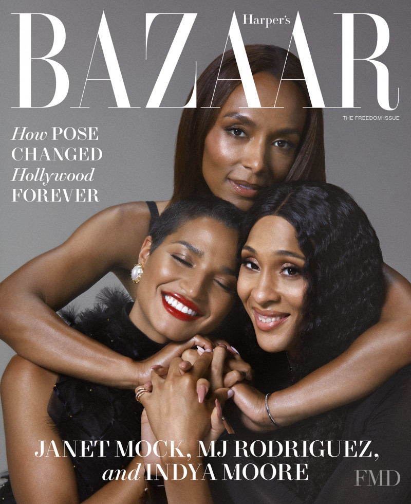 Indya Moore featured on the Harper\'s Bazaar USA cover from June 2021