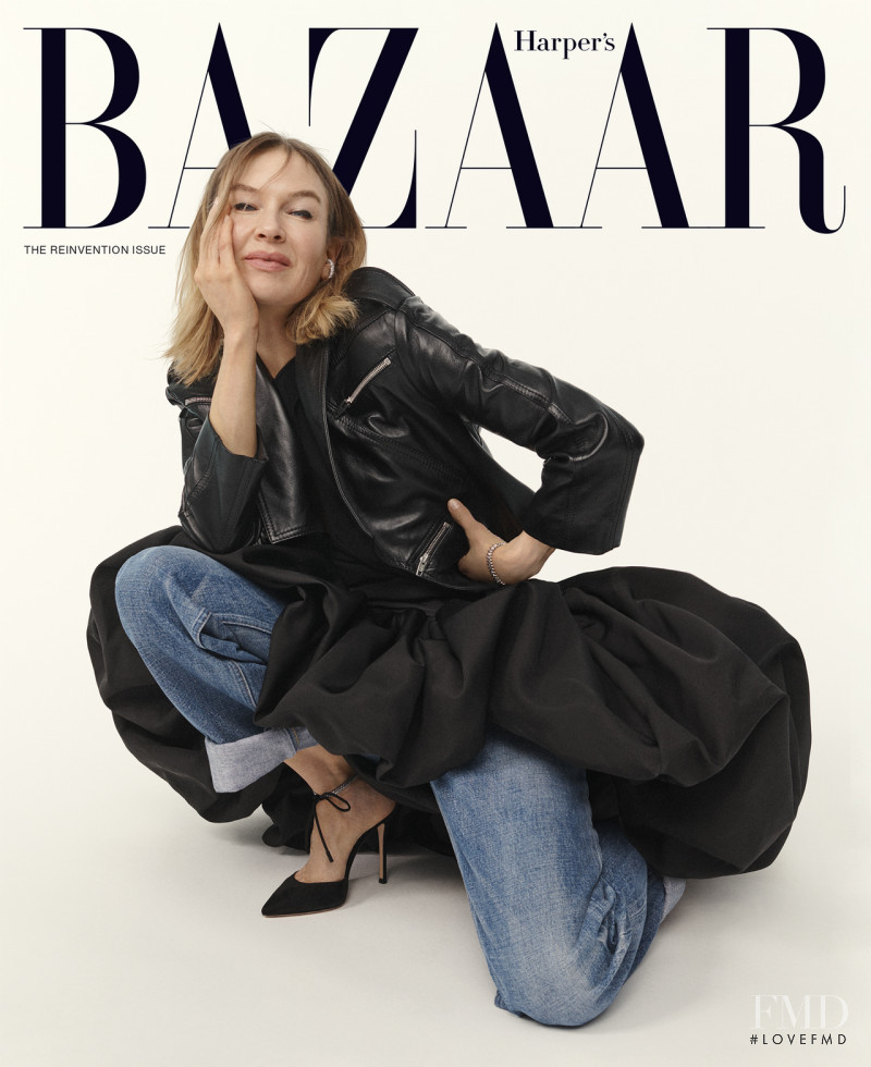 Renée Zellweger featured on the Harper\'s Bazaar USA cover from April 2022